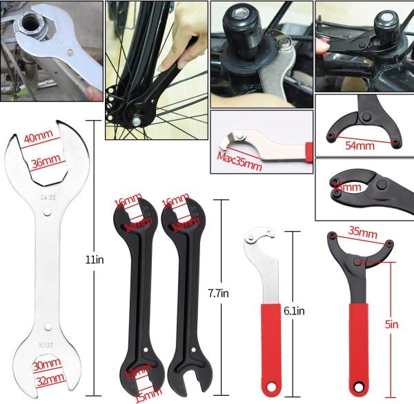 Bike Repair Tool Kit - 16 in 1 Bicycle Multitool Mountain Bike Tool Cycling Maintenance, Bike Hex Key Wrench