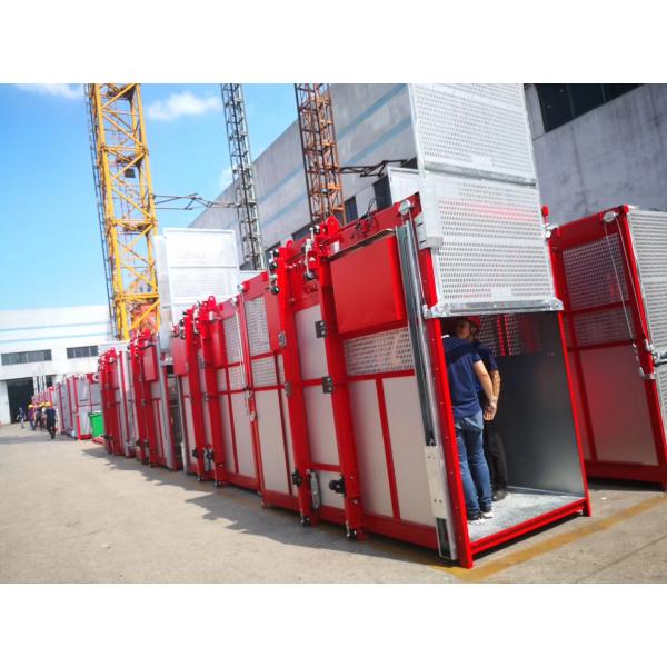 12 Passenger Driver Cabin 1000KGS Building Hoist Lift