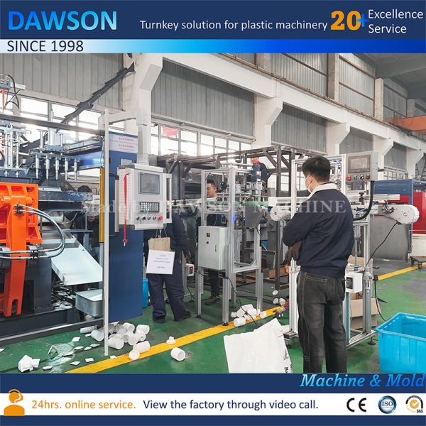 High Productivity HDPE Wide Mouth Straight-Sided Canister Making Machine with 5 Die Heads