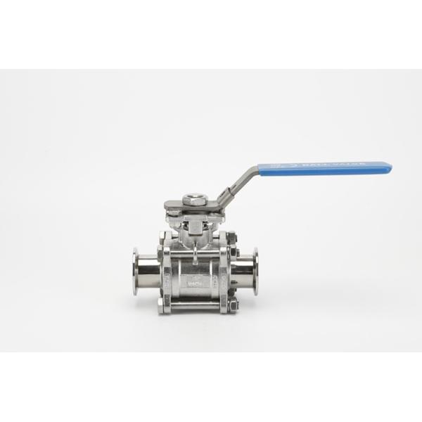 SS316L Санитарные вакуумные фитинги ISO, 3PC шаровой клапан из нержавеющей стали