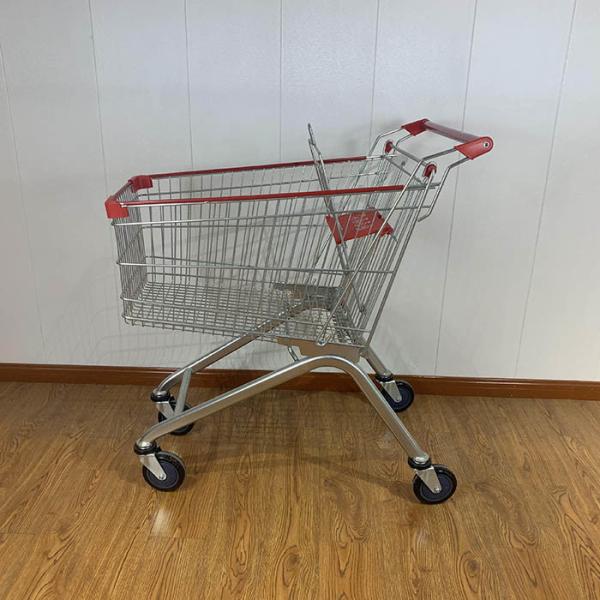 125L Certificado CE de venta al por menor elevador rueda de acero carrito de compras