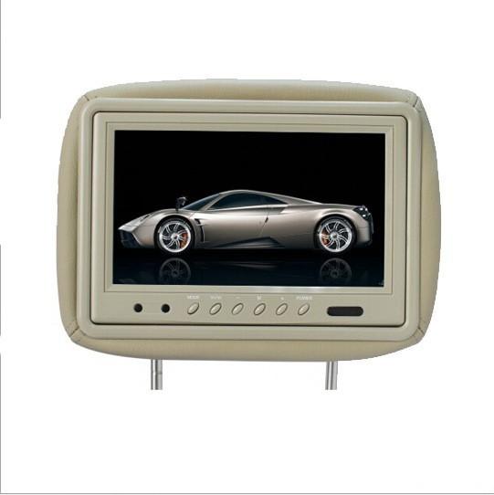 SD Advertising DVD Screens For Car Headrests , HD Headrest Monitor DC 12V