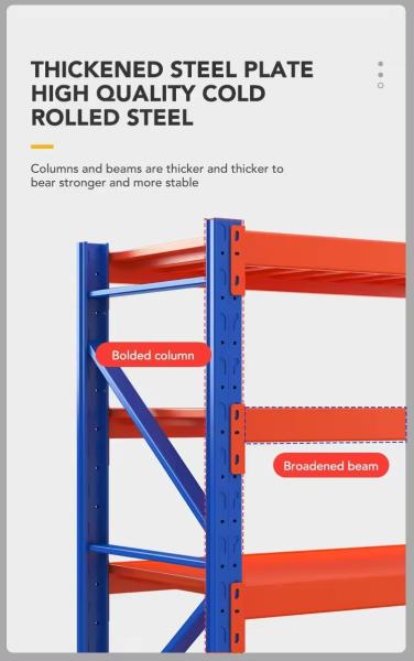 Adjustable Medium Duty Racking Metal Shelving Customized Colour Load Capacity