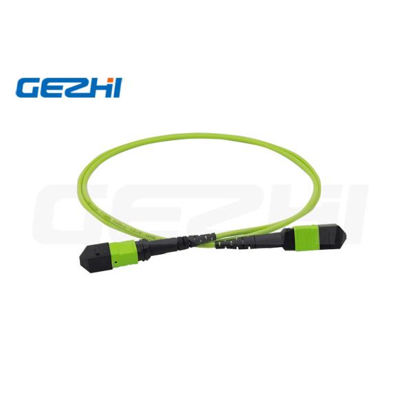 12 полярность A/B MM OM5 3.0MM светло-зеленых LSZH кабеля хобота ядра MPO женски