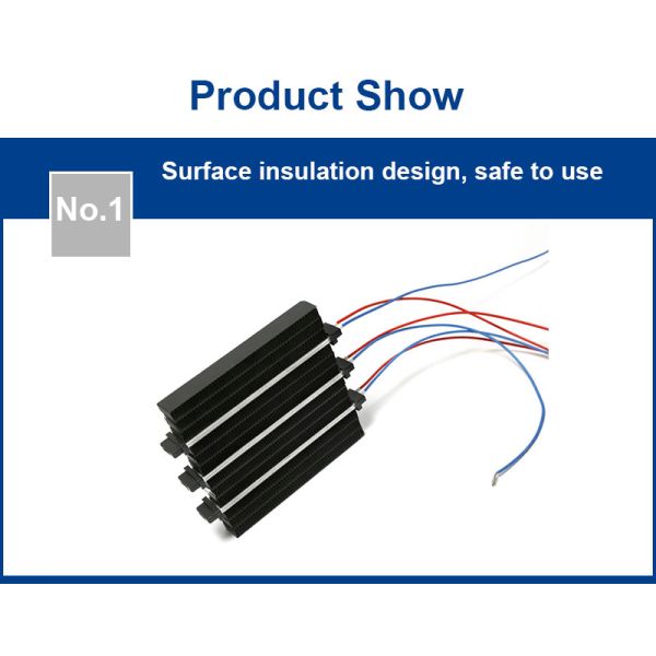 Chauffage à air PTC à ailettes en alliage d'aluminium ondulé avec économie d'énergie et chauffage rapide pour un chauffage électrique efficace