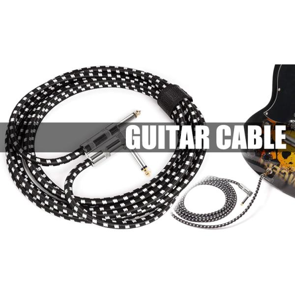 OEM 1M 1/4 Inch 6.35mm TS Right Angle Instrument Accessories Bass Amplifier Pedal Guitar Jack Patch Cable