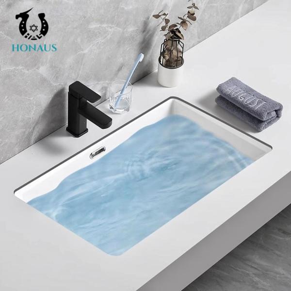 Commercial 440*440*200mm Bathroom Inset Basin Undermount Balcony Wash Basin
