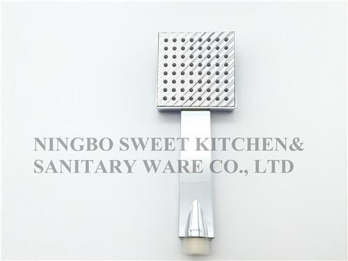 High quality Double face ABS Chrome plating single function shower hand square rain shower kit