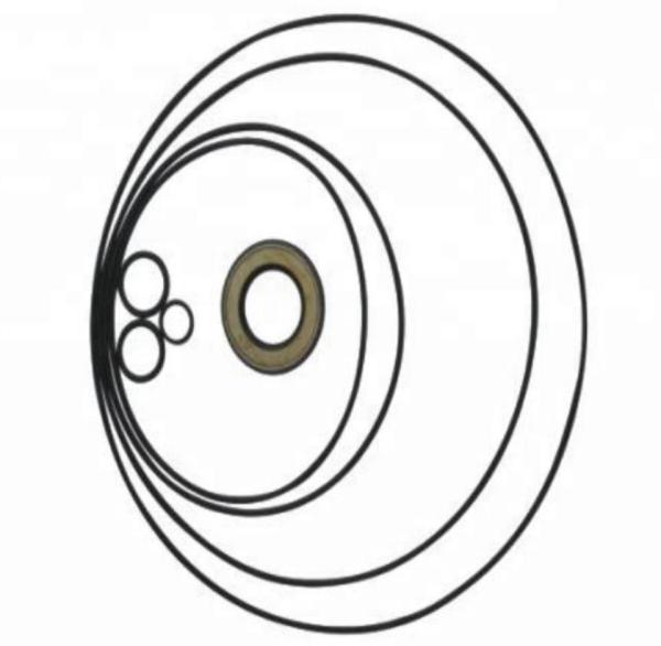 45 Shore A Excavator Seal Kits Rubber Oil Seal Surface Chlorination