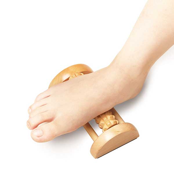 Pain Circulation Wooden Fitness Equipment Foot Massage Roller Acupressure