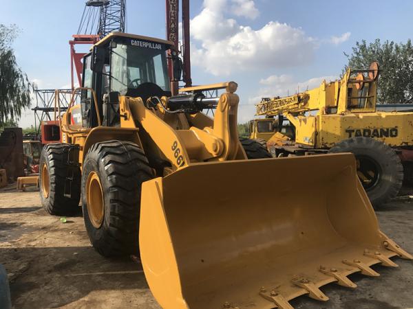 New Paint  Used CAT Loaders , Wheel Loader Cat 966h Well Maintenance A/C Cabin