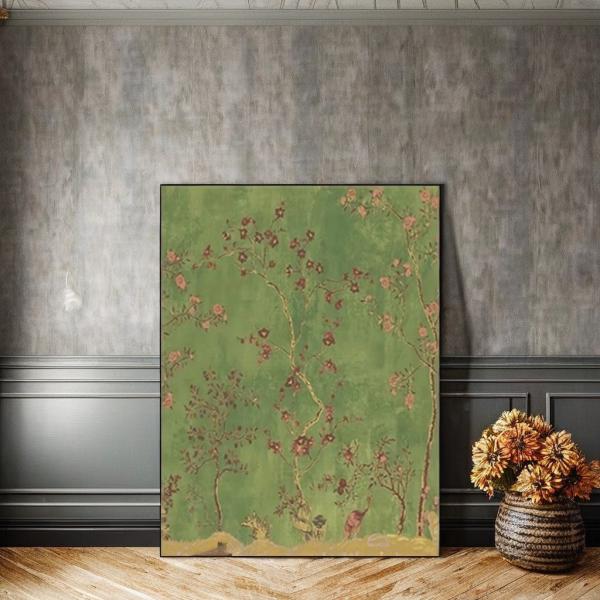 Modern Oil Painting on Canvas Stylish Digital Print Flower Wall Decoration for Hotel