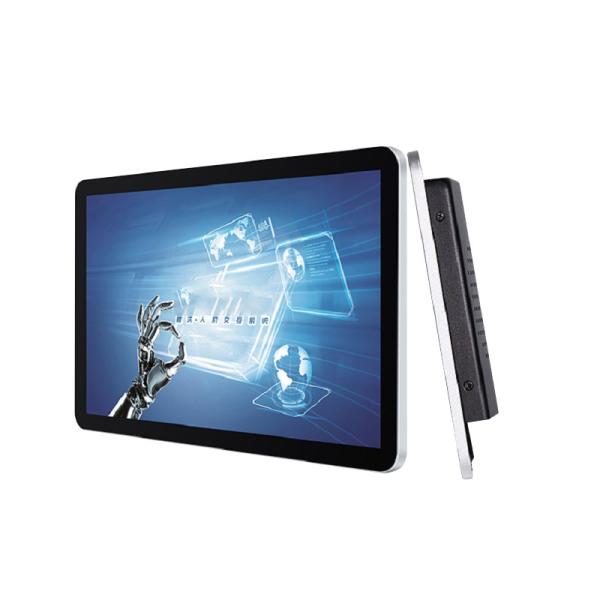 Monitor táctil industrial integrado con pantalla LCD de 27 pulgadas IP65, resistente al agua, 350 - 1000 nits, alto brillo