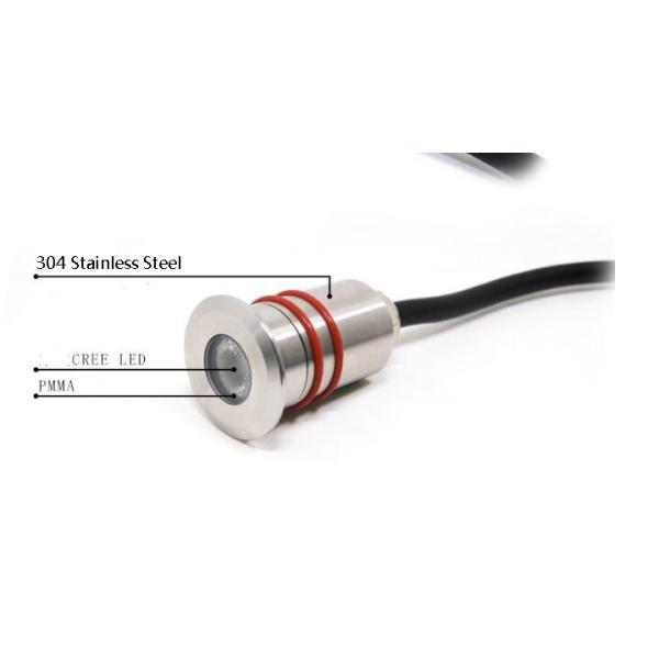 Mini Ground Solar Powered LED Lights , Outdoor Solar Yard Lights Silver Color