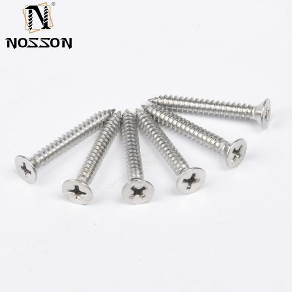 Self Tapping CSK Flat Head Chipboard Wood Screw 304 316 Stainless Steel for Plastic Metal in INCH Measurement System