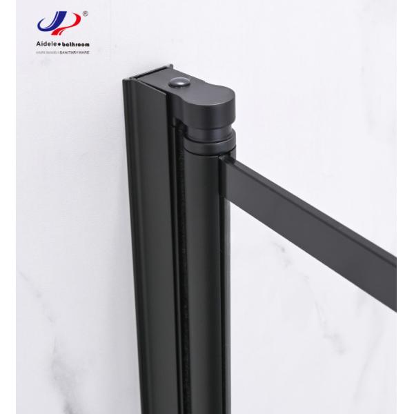 Modern Black Aluminum Shower Enclosure With 5/6mm Tempered Glass-Durable & Stylish