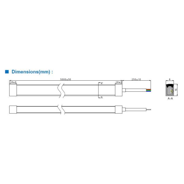 4040 неоновых вывесок ИП67 СИД 24 вольта ДК с красным зеленым голубым цветом