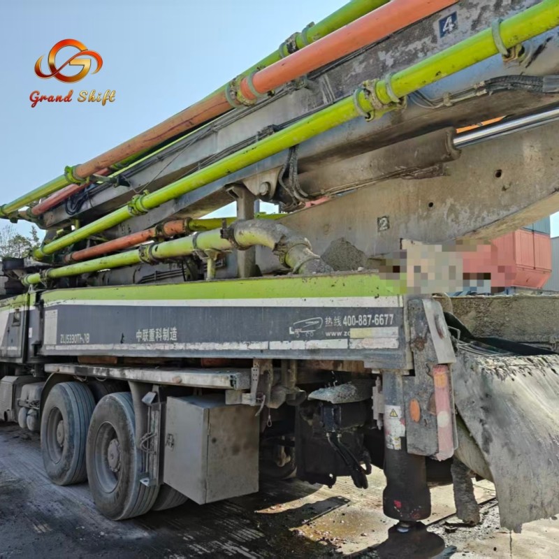 2017 Used Zoomlion 47m Boom Concrete Pump Truck on Mercedes-Benz Actros 3341 Chassis with Low Working Hours
