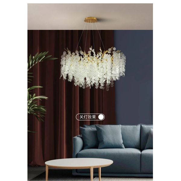 Nordic Ceiling Crystal Chandelier Gold Luxury Pendant Light  （WH-AP-672）