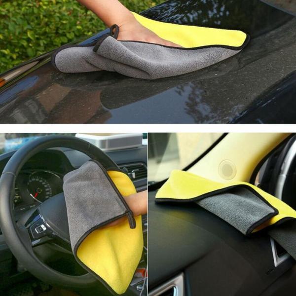 40x40cm Microfiber Car Wash Cloth Skin Friendly Compact Highly Absorbent