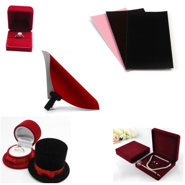 100 Recycled Laminated Grey Board Flock Paper Sheet For Cover Jewelry Box