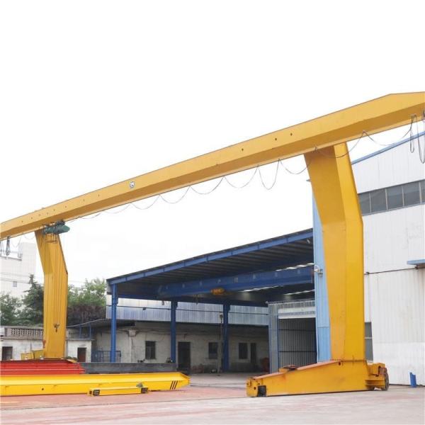 18m-35m Span Single Girder Gantry Crane With Electric Hoist 50/10 Ton Capacity