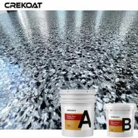 Assoalho azul de ligamento superior Durabilidade de mistura de revestimento Natural De Foaming da cola Epoxy do floco
