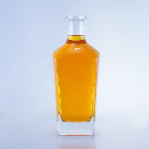 750 ml de vernis clair bouteille en verre pour alcool liquide unique whisky liquide vodka rhum tequila
