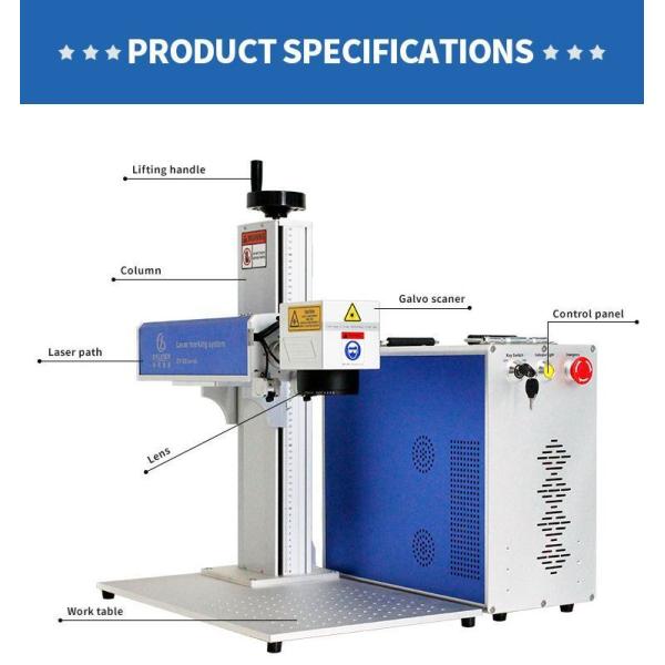 Máquina de marcação a laser de CO2 portátil 20W 30W 50W