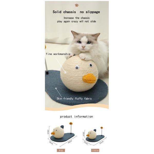 Toys Type Cat Scratching House Toy Handmade Sisal Material Suitable for Small Animals