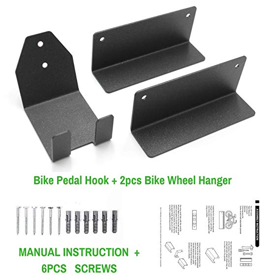 Велосипедный вешальник OEM настенный стальной велосипедный стойка педаль крюк дисплейные скобки