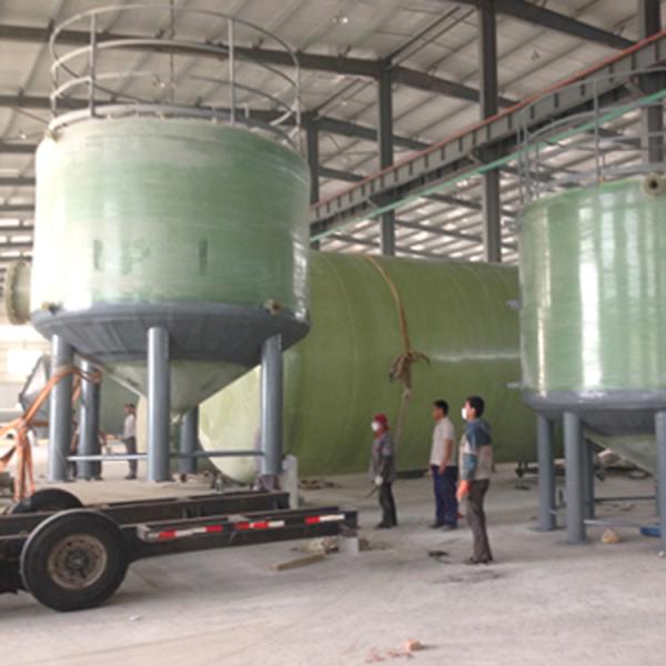 танка цилиндра 4000mm*5110mm Frp обмотка для питания накала пластикового вертикальная