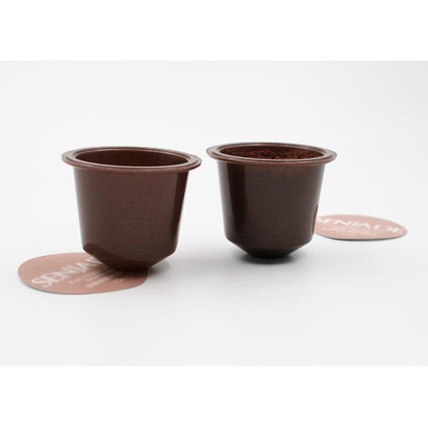 capsules en plastique de cosse de café soluble de rôti de style du bidon 7g en emballage fait sur commande de couleur