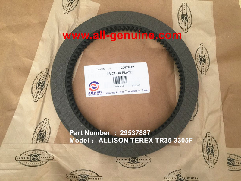 29537887 FRICTION PLATE ALLISON TRANSMISSION TEREX TRUCK HAULER TR35A 3305