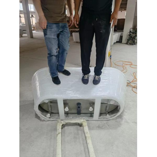 Rectangular PMMA Acrylic Freestanding Bathtub Loading Quantities 80units or 180units