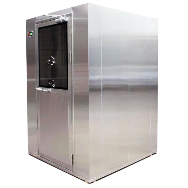 Habitación de ducha de aire de tamaño personalizado de acero inoxidable manual para una sola persona