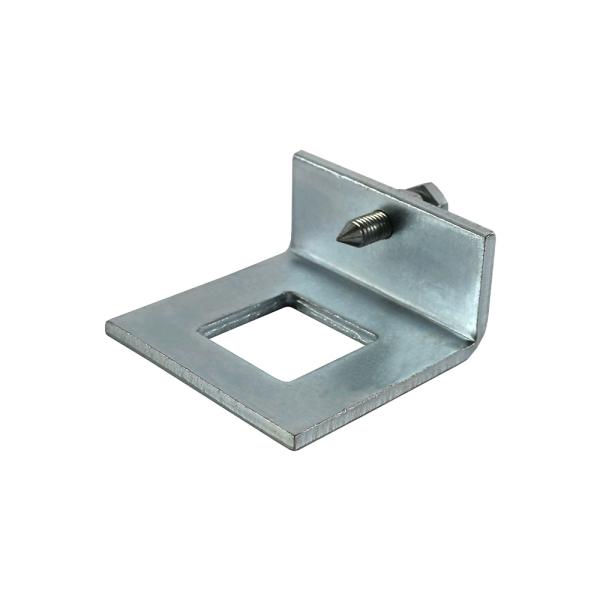 Square Zinc Beam Clamp Blue White Stamping Parts U Form Bolt Steel Strut