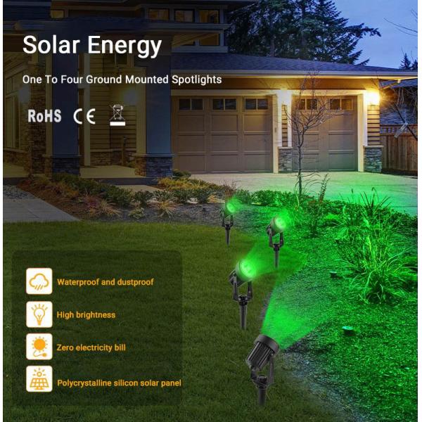 LED Outdoor Landscape Garden Plug-In Solar Lawn Light for High Brightness Spotlight