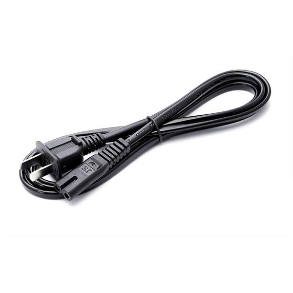 Deluxe 10A/16A 125V 2pin  black  power cable  0.5m1m2m3m copper power cord