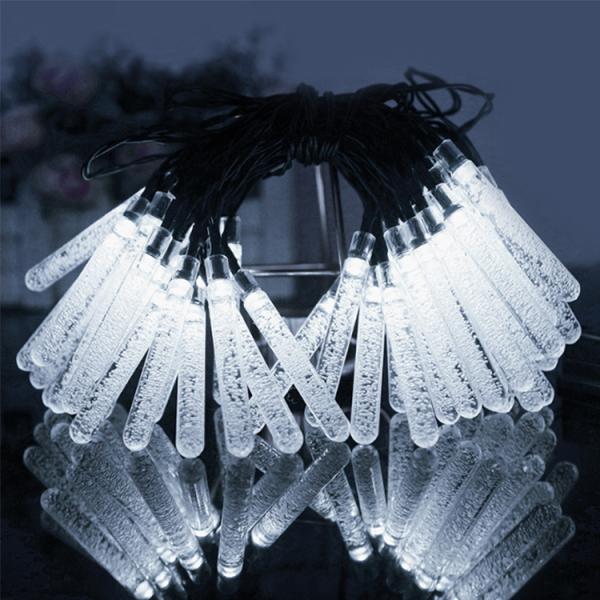 10M Bubble Stick LED Christmas Light String AC200-240V 4W Plug-in PVC Transparent Wire