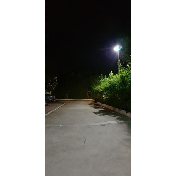 Luz de calle solar integrada inteligente de ROHS LED 4000LM con la inducción del cuerpo humano