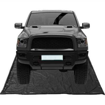 Waterproof PVC Car Washing Mat For Easy Cleaning In Black Grey