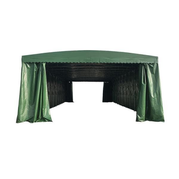 Waterproof Outdoor Push And Pull Folding Garage Carport Warehouse Trade Show