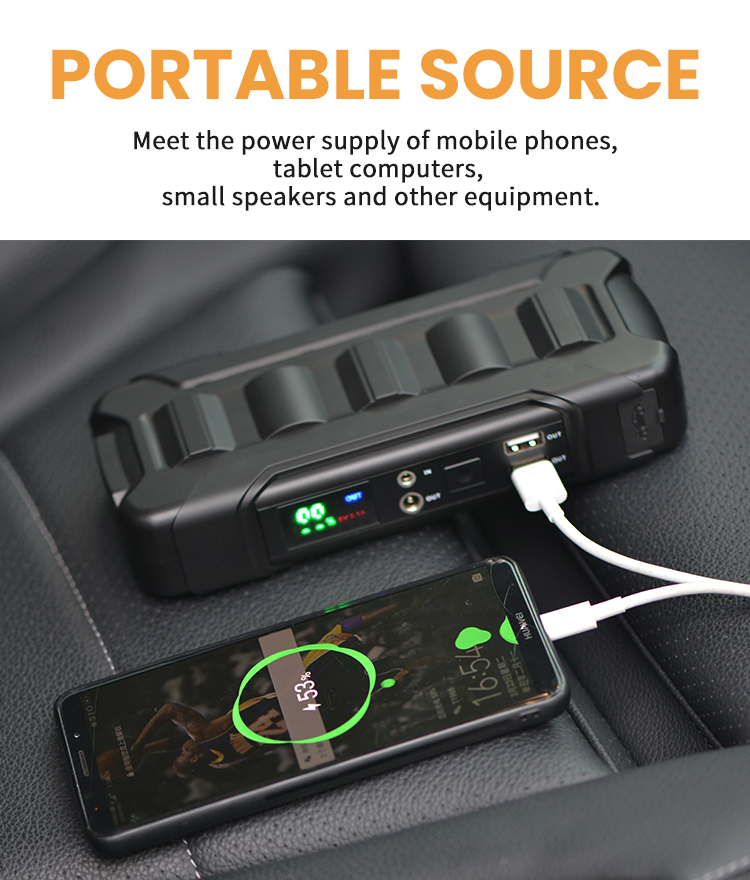 Стартер скачки LCD 12v 18000mah 800A Powerbank для мобильного телефона