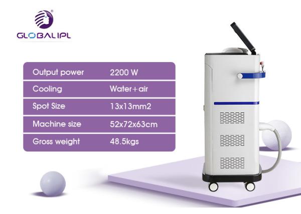 Micro Channel Diode Laser Hair Removal Machine 808nm Wavelength 13*13mm2 Spot Size