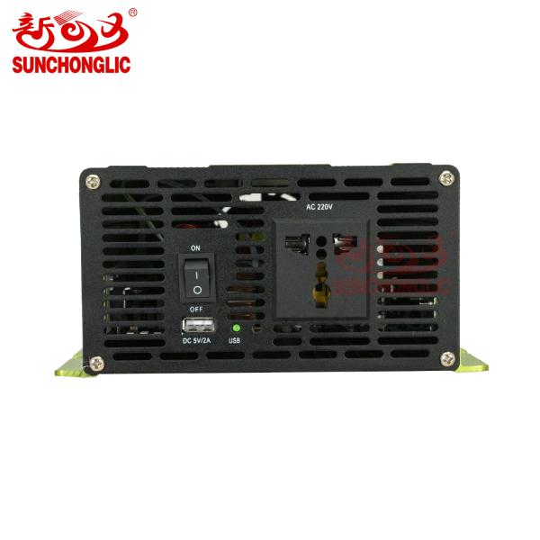 Onduleur de puissance à onde sinusoïdale pure 1000W 12v/220v DC à AC avec chargement USB