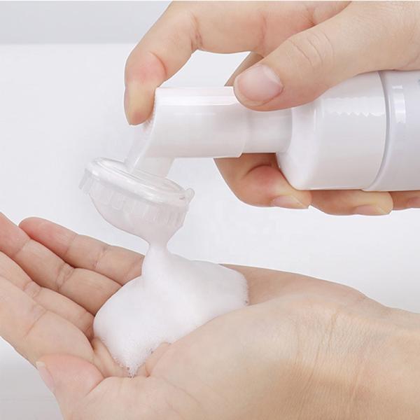 Limpieza facial espuma exfoliante limpieza mousse poros humedad cuidado de la piel lavado mousse limpiador con cepillo