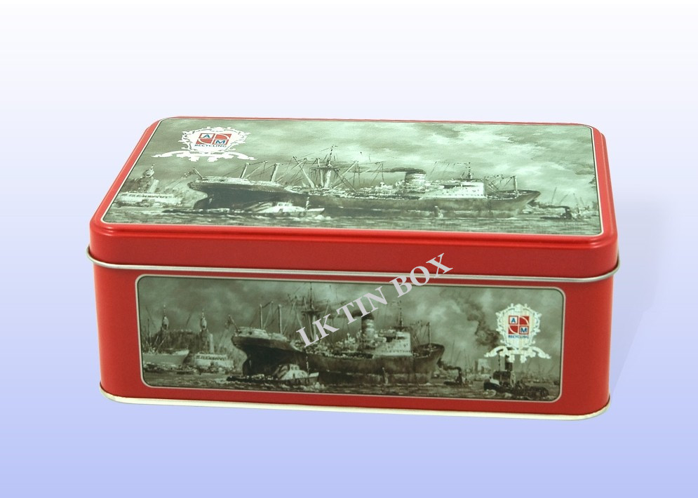 Candy Holiday Gift Tin Box  , Chocolate Gift Box ISO9001 2008