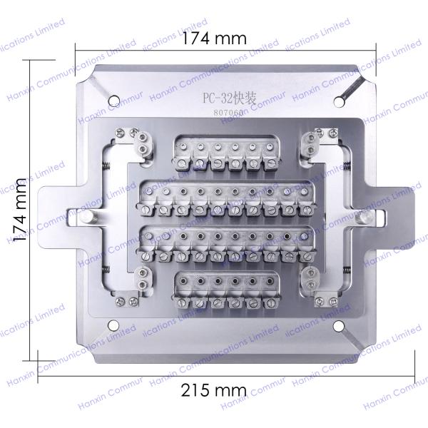 High Precision Fiber Optic Polishing Plate Fast Assemble FCPC 32 Ports