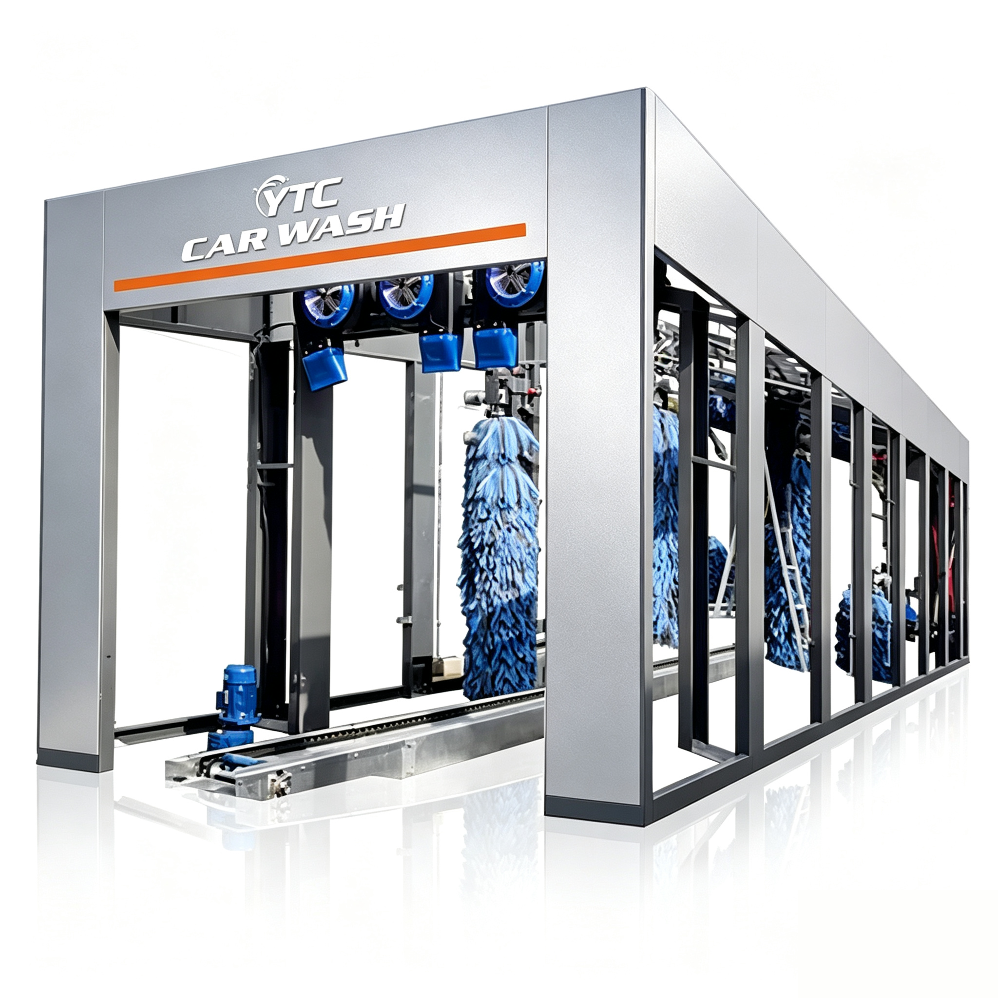 Vehicle Cleaning Tunnel Car Wash Machine 40KW Automatic Car Wash Tunnel Systems